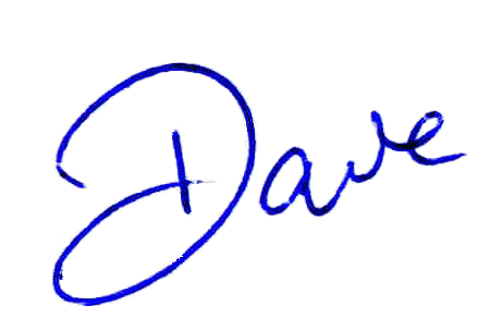 Dave's signature